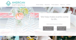 Desktop Screenshot of americanpartyrentals.com